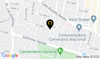 Mapa de Colegio Pre Universitario El Prado en Quetzaltenango