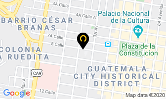 Mapa de Colegio Winbridge en Ciudad de Guatemala
