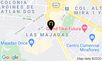Mapa de Comida Real en Ciudad de Guatemala