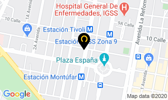 Mapa de Compassion Internacional en Ciudad de Guatemala