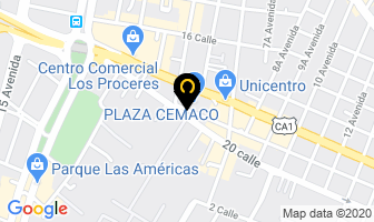 Mapa de Comunicaciones Signo en Ciudad de Guatemala