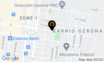 Mapa de Comunisa en Ciudad de Guatemala