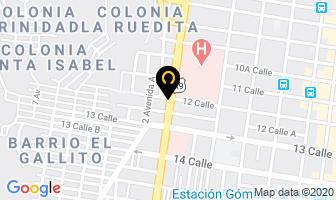 Mapa de Confeboris en Ciudad de Guatemala