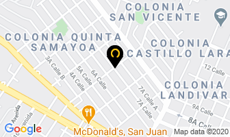 Mapa de Confecciones Y Servicios en Ciudad de Guatemala