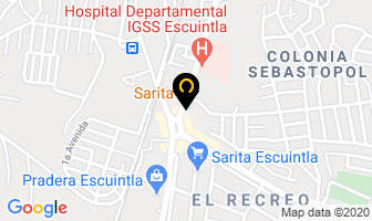 Mapa de Construcciones Instasur en Escuintla