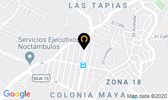Mapa de Consulta Financiera en Ciudad de Guatemala
