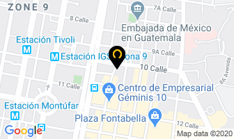 Mapa de Copa Airlines en Ciudad de Guatemala