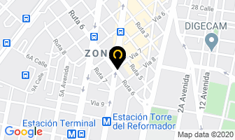 Mapa de Correo Expreso, S.a. en Ciudad de Guatemala