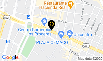 Mapa de Corte Express en Ciudad de Guatemala