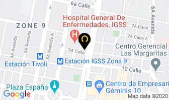 Mapa de Cosein en Ciudad de Guatemala