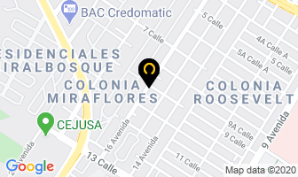 Mapa de Cronos en Ciudad de Guatemala
