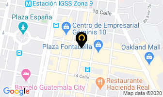 Mapa de Dcp en Ciudad de Guatemala
