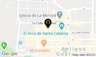 Mapa de De Bronce en Antigua Guatemala