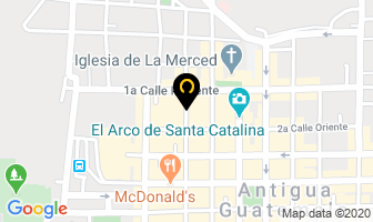 Mapa de De Bronce en Antigua Guatemala