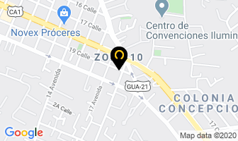 Mapa de Decoraciones KanaÁn en Ciudad de Guatemala