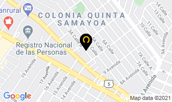 Mapa de Delimenus en Ciudad de Guatemala