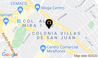 Mapa de Dhl Express en Ciudad de Guatemala