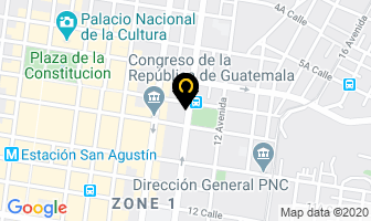 Mapa de Disfraz Del Centro en Ciudad de Guatemala