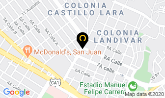 Mapa de Dismec en Ciudad de Guatemala
