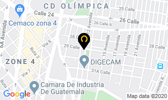 Mapa de Disosa en Ciudad de Guatemala