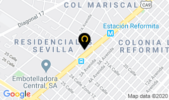 Mapa de Distribuidora Mariscal en Ciudad de Guatemala
