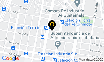 Mapa de Distribuidora Mueblequipo en Ciudad de Guatemala