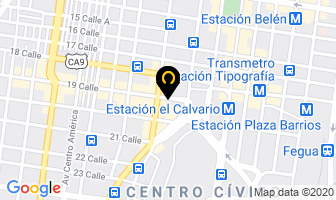Mapa de Electro Comercial en Ciudad de Guatemala