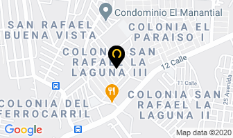 Mapa de Excursiones Economicas Nacionales en Ciudad de Guatemala