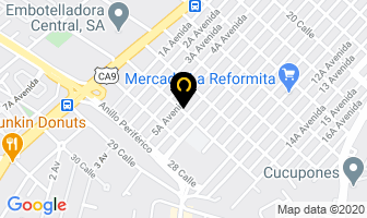 Mapa de Fabrica De Uniformes Jose Marroquin en Ciudad de Guatemala
