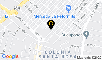 Mapa de Fiorentini en Ciudad de Guatemala