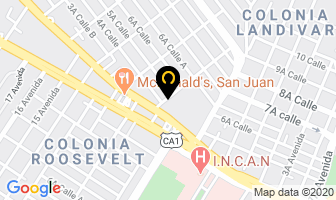 Mapa de Gas Express en Ciudad de Guatemala