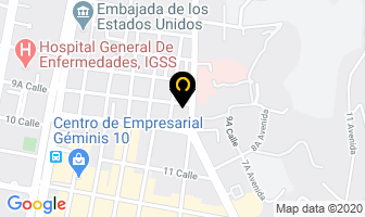 Mapa de Gastro Centro en Antigua Guatemala
