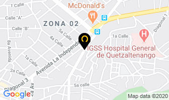 Mapa de Gutierrez Ardani en Quetzaltenango