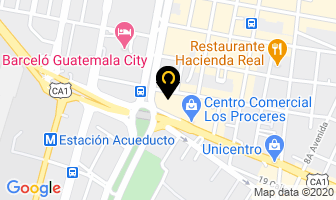 Mapa de Hooters en Ciudad de Guatemala