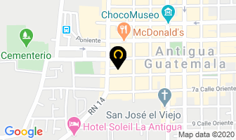 Mapa de Hospedaje El Pasaje en Antigua Guatemala