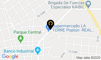 Mapa de Hospedaje El Renacimiento en Poptún
