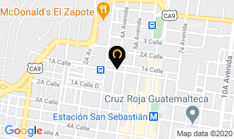 Mapa de Hotel Colonial Maya en Ciudad de Guatemala