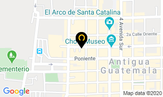 Mapa de Hotel Dionisio en Antigua Guatemala