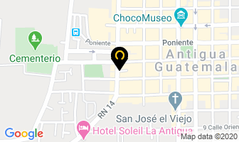 Mapa de Hotel El Pasaje en Antigua Guatemala