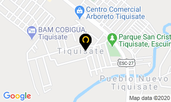 Mapa de Hotel Kiwaram en Tiquisate