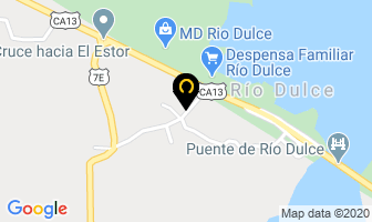 Mapa de Hotel La Bendicion De Dios en Rio Dulce