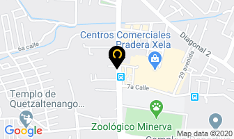 Mapa de Hotel Las Americas en Quezaltenango