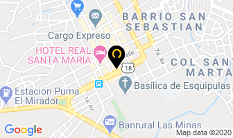 Mapa de Hotel Las Cupulas en Esquipulas