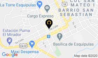 Mapa de Hotel Luxur en Esquipulas
