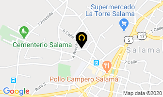 Mapa de Hotel Maricruz en Salamá
