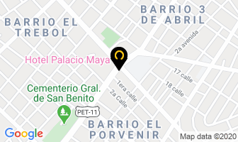 Mapa de Hotel Palacio Maya en San Benito