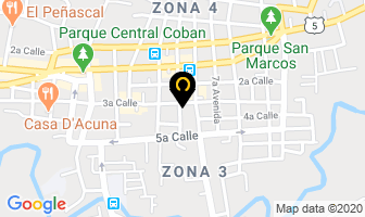 Mapa de Hotel Posada De Don Antonio en Cobán