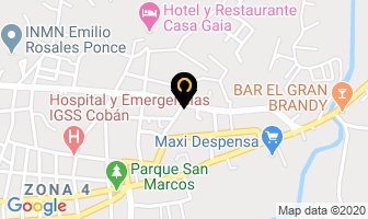 Mapa de Hotel Posada Don Gudelio en Cobán