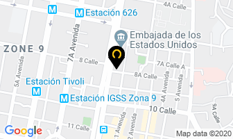 Mapa de Hotel San Carlos en Ciudad de Guatemala