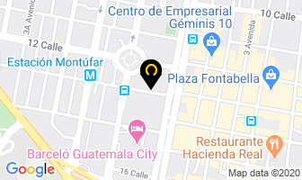 Mapa de Hoteles Hilton en Ciudad de Guatemala